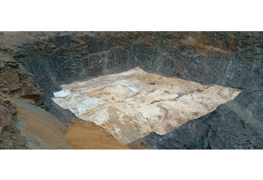 Última voladura de la Trinchera del emboquille de Mina de Santa Catalina (Hiendelaencina-Guadalajara)