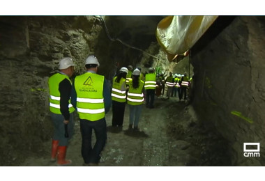 Visita institucional a las obras de la Mina Santa Catalina (Guadalajara)